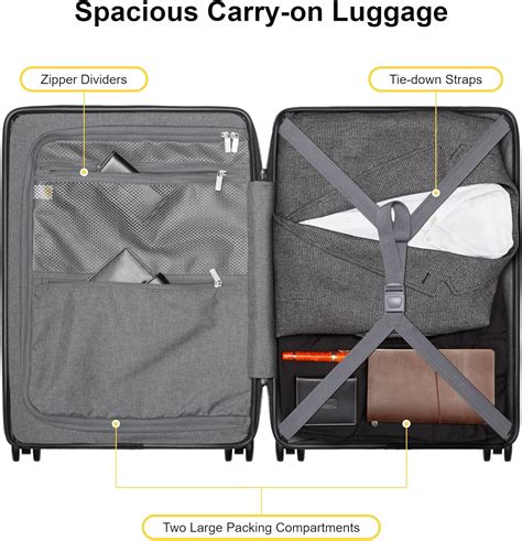 ایگرد قیمت و خرید LEVEL8 Carry On Luggage with Compartment 20 Inch