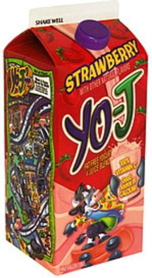 Yo J Strawberry Fat Free Yogurt And Juice Blend 64 Oz Nutrition Information Innit