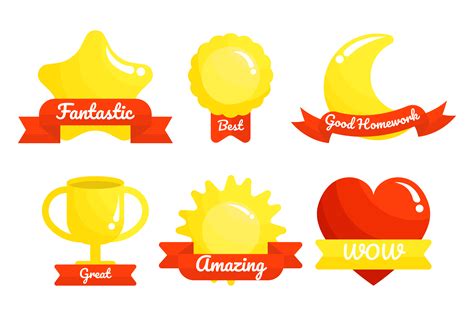 Teacher Reward Sticker Vector 229497 Vector Art at Vecteezy