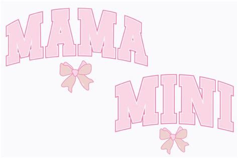 Coquette Mama Mini Mom Svg Png Mothers Graphic By Svg Box Creative