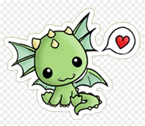 Dragon Sticker Cute Kawaii Dino Drawings Free Transparent PNG