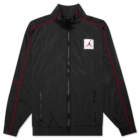 Air Jordan Flight Warmup Jacket 'Black / Black/University Red' - CK6652 ...