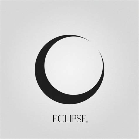 The Eclipse Logo Is Shown In Black And White