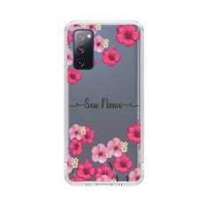 Capa De Celular Capinha Samsung S20 FE Personalizada Flores Rosa