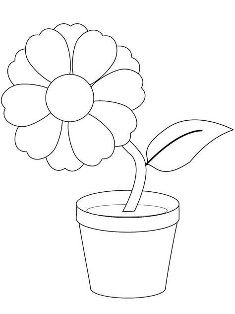 Flower Pot coloring pages