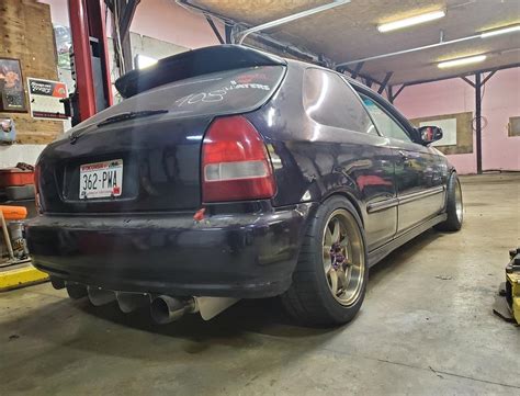 V2 Honda Civic Ek Hatch Rear Diffuser — Sol Kreations 365