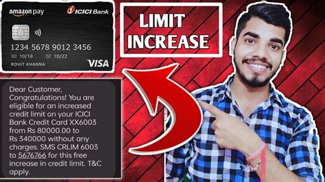 Icici Amazon Pay Credit Card Limit Increase How To Increase Limit