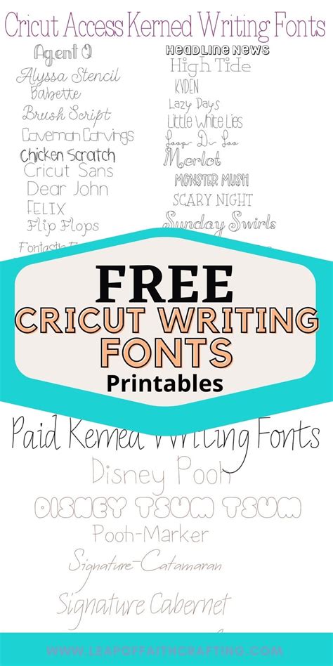 Free Cricut Writing Fonts For Pens Artofit