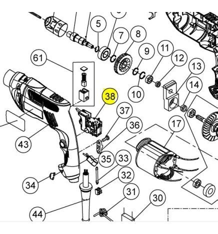 Interrupteur Pour Perceuse RYOBI EID500RE EID500REC