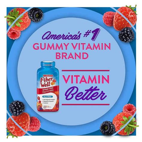 Vitafusion Fiber Well Sugar Free Gummies 220 Ct