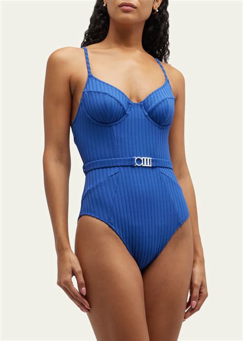 Solid And Striped The Spencer Solid Rib One Piece Swimsuit Bergdorf