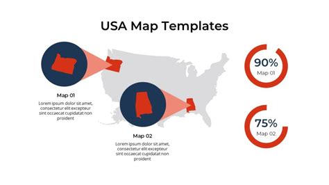 Free Editable USA Map With States PowerPoint Google Slides