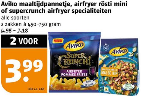 Aviko Maaltijdpannetje Airfryer R Sti Mini Of Supercrunch Airfryer