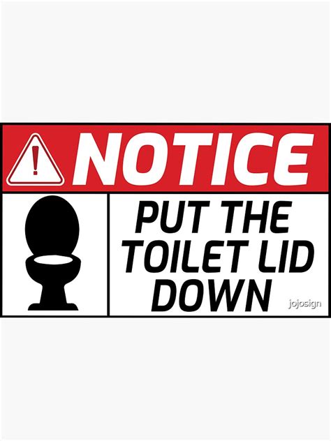 Please Put The Toilet Lid Down Bathroom Toilet Seat Sticker For Sale