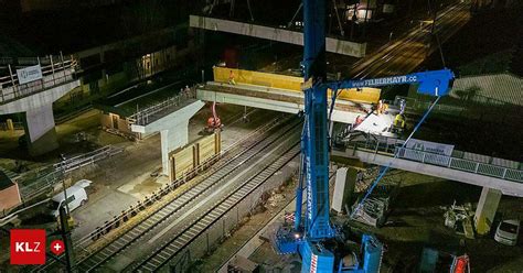 Millionen Projekt Tonnenschwere Br Cke Wird Am Neuen Bahnhof