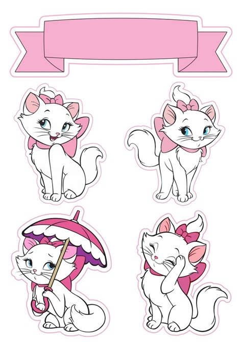 Art Poin Cute Stickers Cat Cake Topper Cat Themed Birthday Party