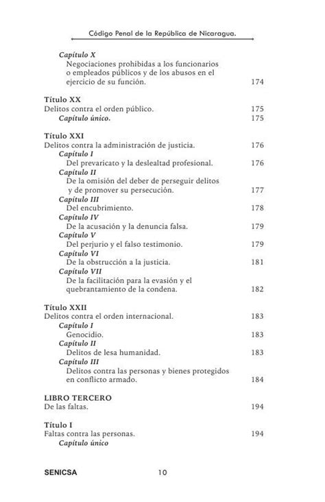 Ley No C Digo Penal De La Rep Blica De Nicaragua Biblioteca Virtual