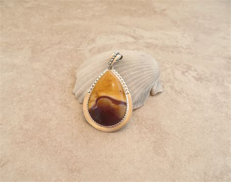 Mookaite Jasper Pendant Mookaite Jasper Necklace Gift For Her Sterling