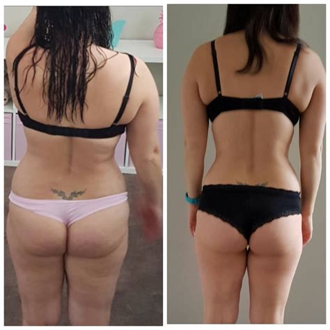 Bum Before And After Exercise