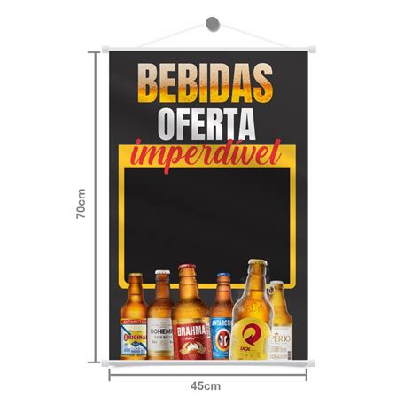 Banner De Bebidas Cerveja X Cm Modelo Pronto Shopee Brasil