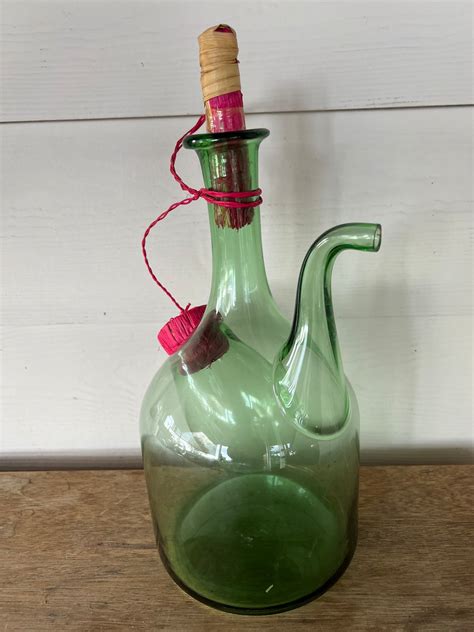 Gorgeous Italian Hand Blown Wine Decanter With Ice Chamber Pocket Etsy