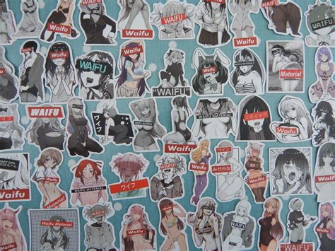 Hentai Anime Manga Stickers Assorted Pack Of 50 Etsy