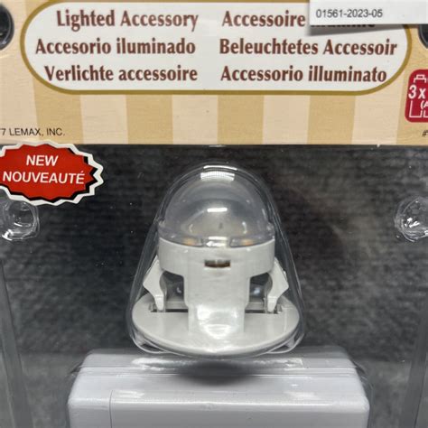 Lot 2 Lemax Village Lighted Led Moonlander Accessory New 45 Voltage