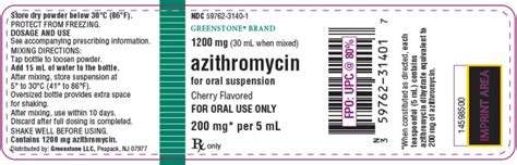 Azithromycin Suspension 200mg5ml 30ml Merit Pharmaceutical