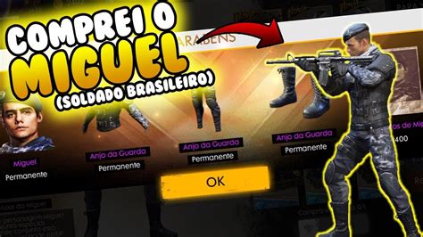 Comprei O Novo Personagem Do Free Fire Youtube