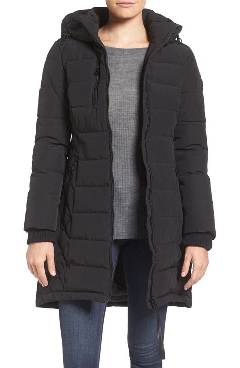 Guess Quilted Hooded Puffer Coat Nordstrom