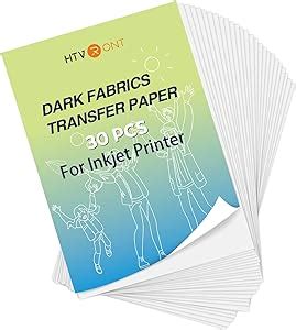 Amazon Htvront Papel De Transferencia De Calor Para Camisetas