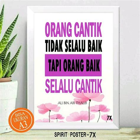 Jual Hiasan Dinding Home Decor Poster Motivasi Inspiratif Orang Baik