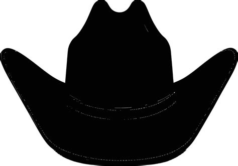 Ai Generated Silhouette Cowboy Hat Black Color Only 39218790 Vector Art