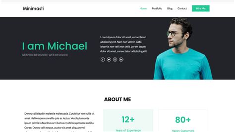 11 Free Portfolio WordPress Themes 2025