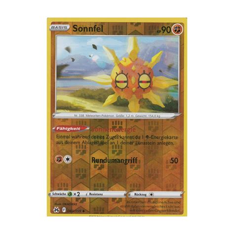 Sonnfel Reverse Holo Zenit Der K Nige Pokemon Karte Kaufen