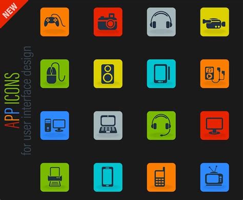 Premium Vector Gadget Icon Set