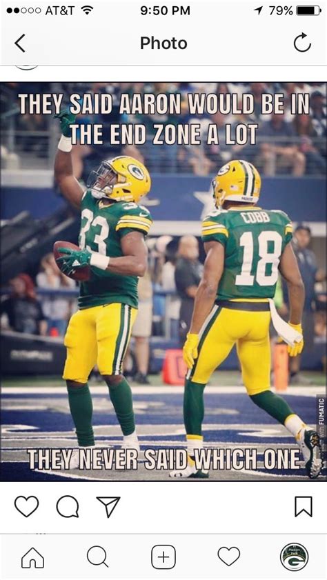 Pin by Stacey Minnig on Green Bay Packers | Football boys, Nfl memes ...