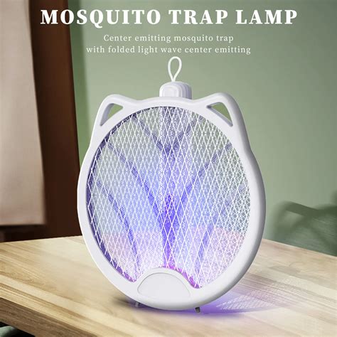 Raquette Anti Moustiques Lectrique Pliante Aste Pi Ge Mouches Lampe