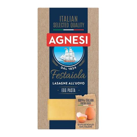 LASAGNE FESTAIOLA CON HUEVO AGNESI 500g Cartel Gourmet