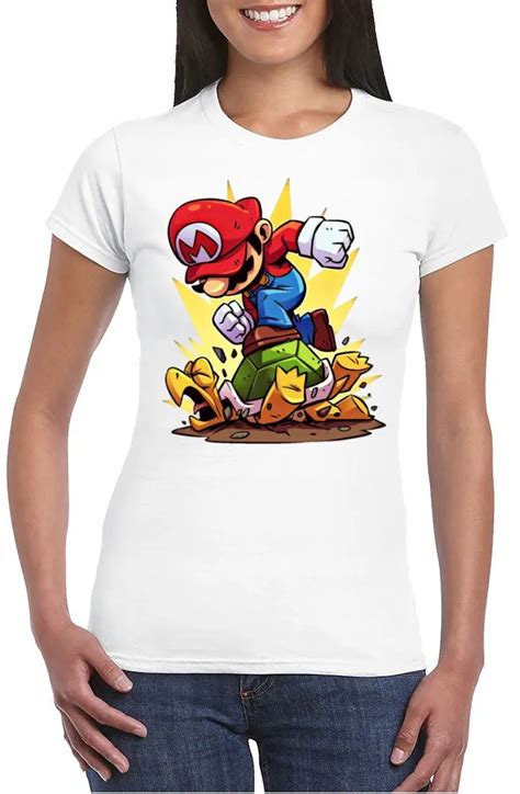 Super Mario Bros Mieszna Koszulka Damska Xxl Inna Marka Moda