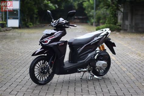 Modifikasi Motor Vario Warna Hitam Terbaru Motorkukeren