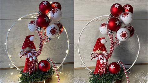 TUTORIAL CERCHIO LUMINOSO CON PALLINE DI NATALE E FOLLETTO YouTube