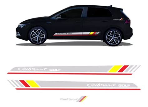 Calcoman A Sportinox Vinil Transparente Franja Lateral Volkswagen Golf