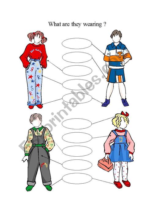 What Are They Wearing ESL Worksheet By Intania Plnet