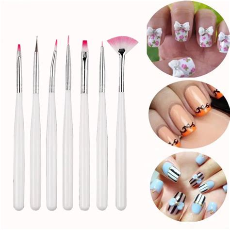 Pcs Set Nail Painting Brushes Uv Gel Acrylic Nail Art Brush Manicure