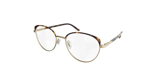 Specsavers Womens Glasses Maya Gold Cateye Metal Stainless Steel