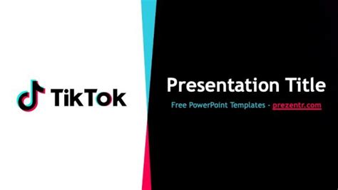 Free Tiktok Powerpoint Template Prezentr Updated 2024