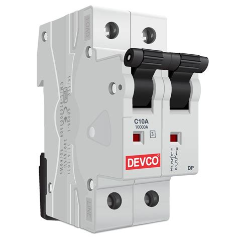 A Double Pole Ka C Curve Mcb Miniature Circuit Breaker Mcb