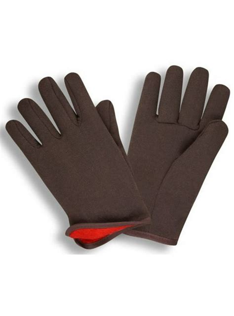 Brown Jersey Gloves