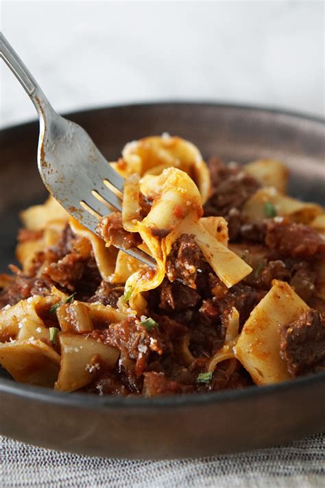 Slow Cooker Beef Ragu With Pappardelle A Food Lover S Kitchen